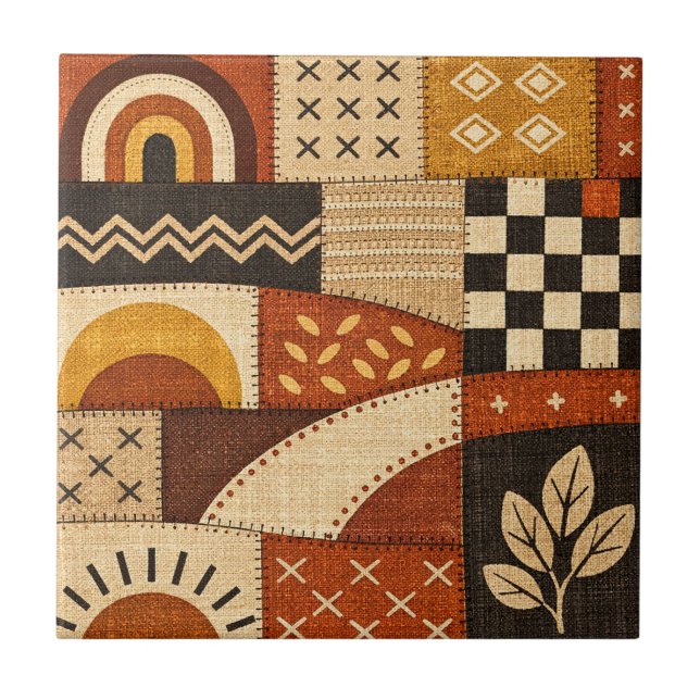 Carreau Patchwork Moderne Cosy (Devant)