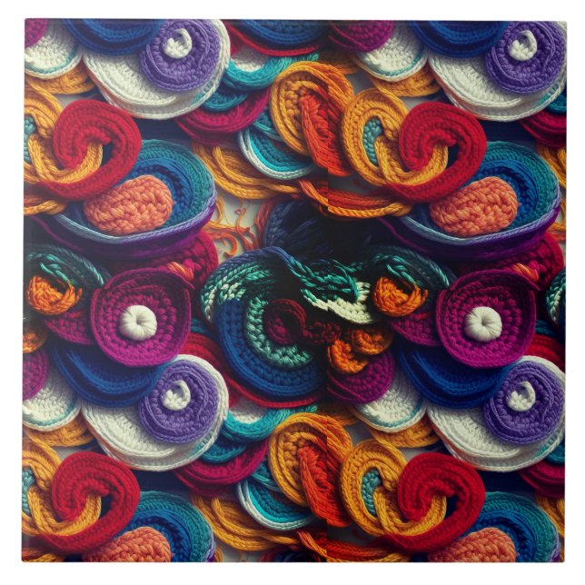 Carreau Patchwork multicolore (Devant)