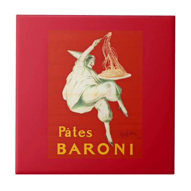 Carreau Pates Baroni Cappiello Publicité Vintage (Devant)