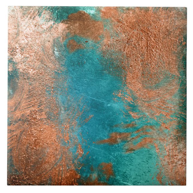 Carreau Patina en cuivre (Devant)