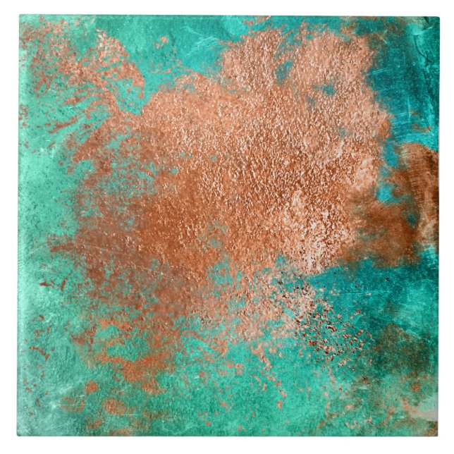Carreau Patina en cuivre (Devant)