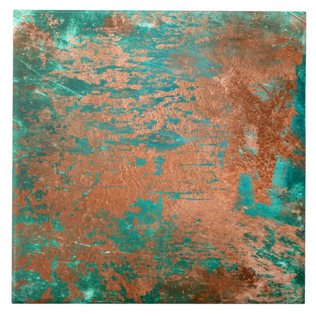 Carreau Patina en cuivre (Devant)