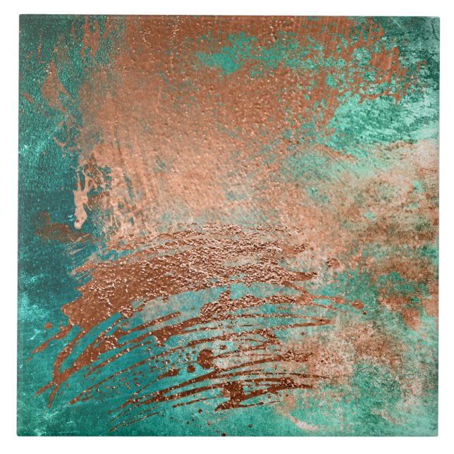 Carreau Patina en cuivre (Devant)
