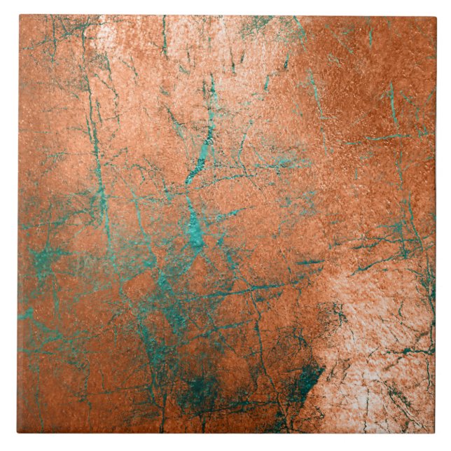 Carreau Patina en cuivre (Devant)