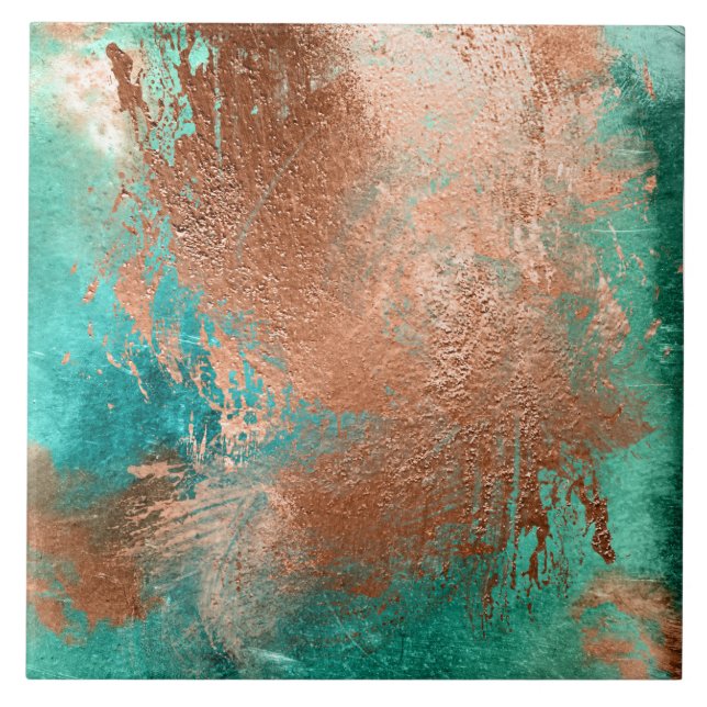 Carreau Patina en cuivre (Devant)