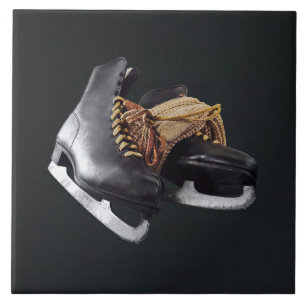Carreau Patins à glace vintage