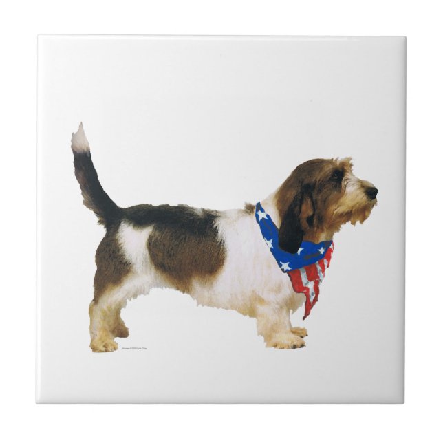 Carreau Patriotic Petit Basset Griffon (Devant)