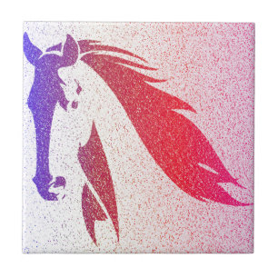 Carreau Patriotique Horse Sparkle Carrelage en céramique