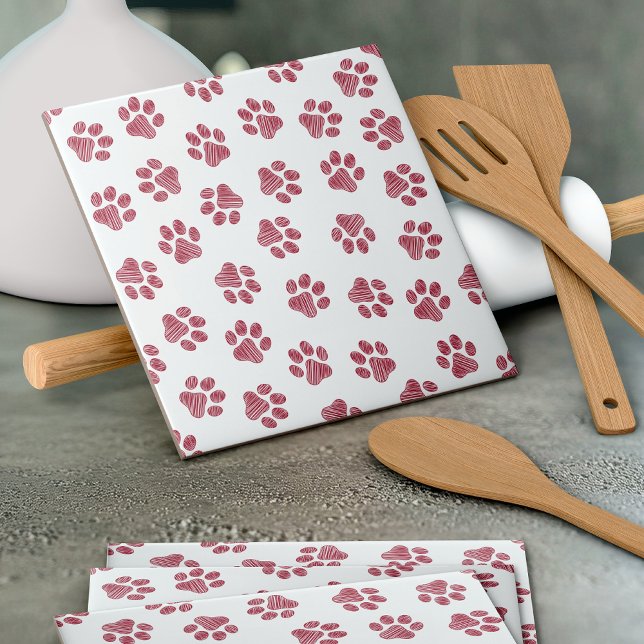 Carreau Patrouilles de Doodle, Paws de Chien, Paws De Bour (Créateur téléchargé)