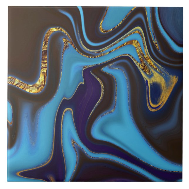 Carreau pattern abstract marbled (Devant)