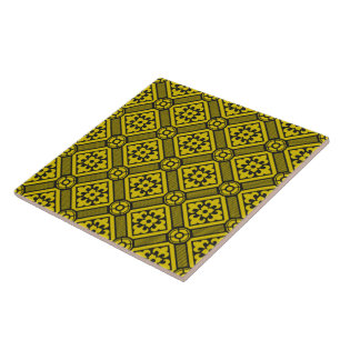 Carreau Pattern de Medieval Yellow