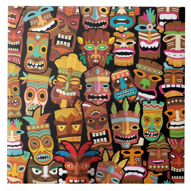 Carreau Pattern de Tiki (Devant)