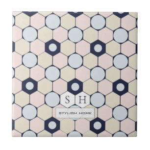 Carreau Patters de Stylish Hexagons et Circles Seamless