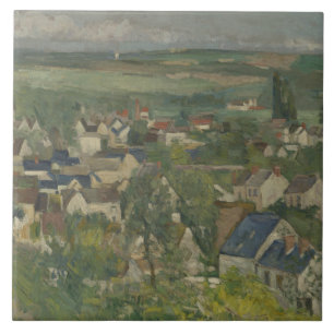 Carreau Paul Cezanne - Auvers, Vue panoramique