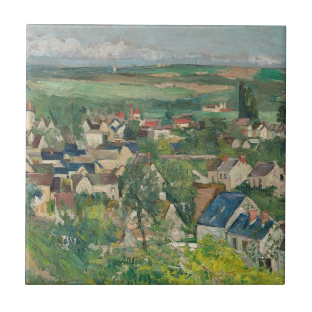 Carreau Paul Cezanne - Auvers, Vue panoramique (Devant)