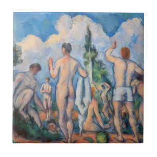 Carreau Paul Cezanne - Baigneurs
