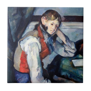 Carreau Paul Cezanne - Garçon dans la veste rouge