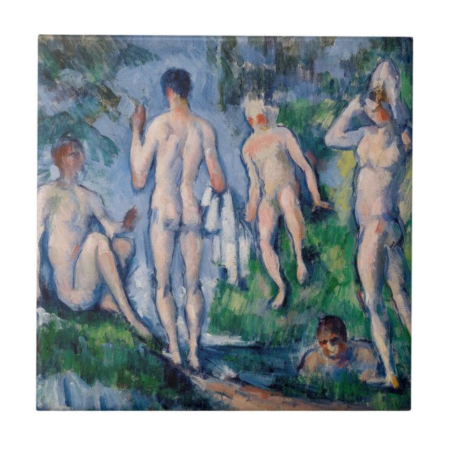 Carreau Paul Cezanne - Groupe de Baigneurs (Devant)