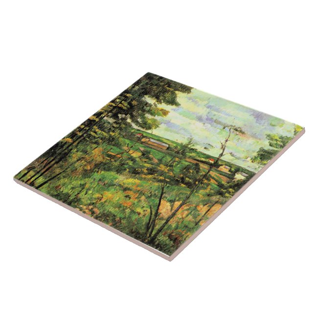 Carreau Paul Cezanne, La Vallée de l'Oise, (Côté)