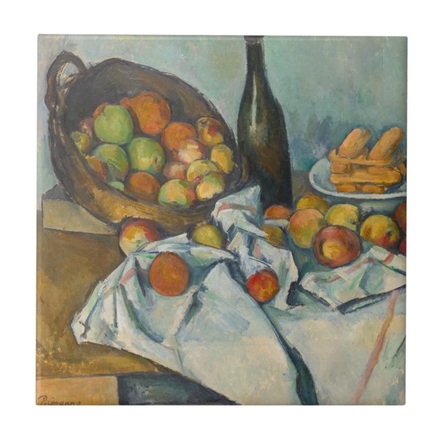 Carreau Paul Cezanne - Le Panier de Pommes (Devant)