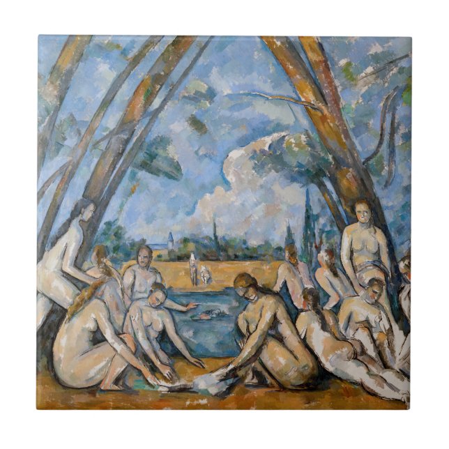 Carreau Paul Cézanne - Les Grandes Baigneuses (Devant)