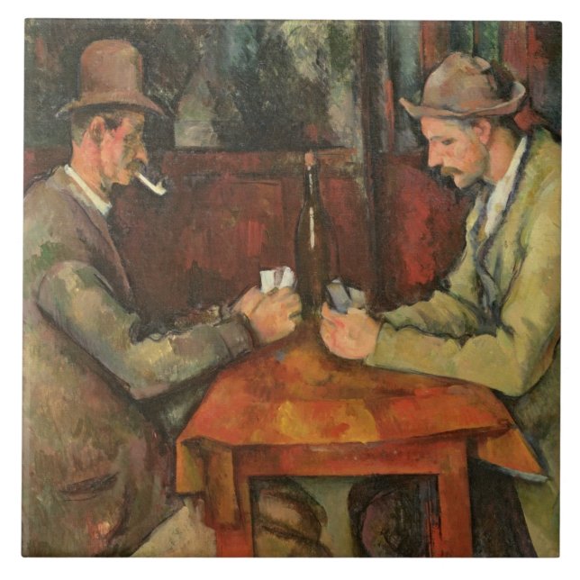 Carreau Paul Cezanne | les joueurs de carte, 1893-96 (Devant)