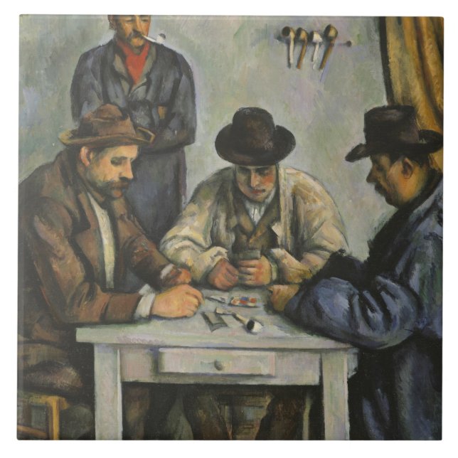 Carreau Paul Cezanne - Les Joueurs De Cartes (Devant)
