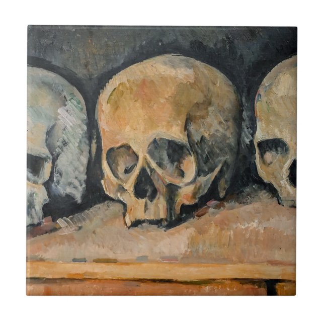 Carreau Paul Cezanne - Les Trois Crânes (Devant)