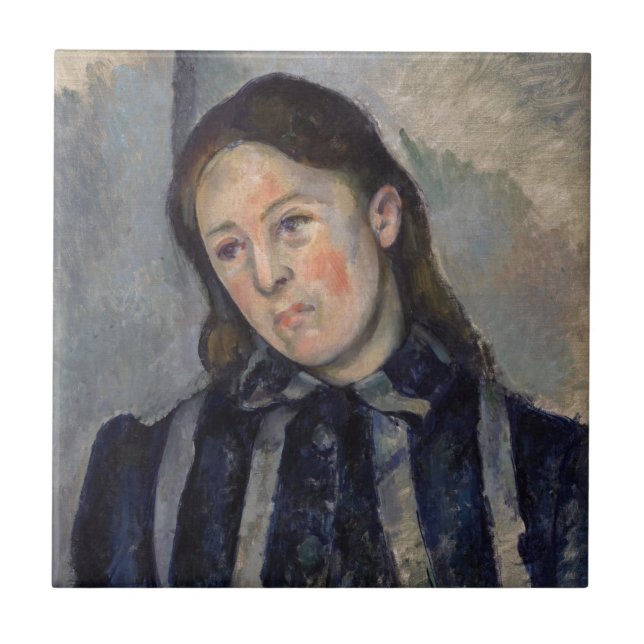 Carreau Paul Cezanne - Madame Cezanne avec cheveux loosené (Devant)
