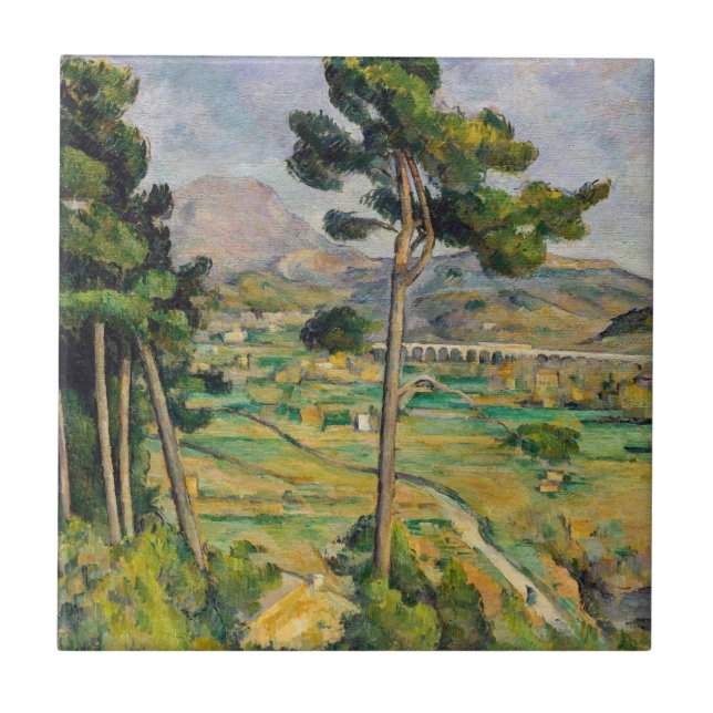 Carreau Paul Cezanne - Mont Sainte-Victoire et Viaduc (Devant)