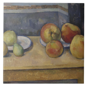 Carreau Paul Cezanne - Vie morte avec pommes et poires