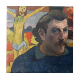 Carreau Paul Gauguin - Autoportrait au Christ jaune