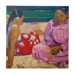 Carreau Paul Gauguin - Femmes de Tahiti sur la plage