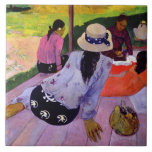 Carreau Paul Gauguin | la sièste, 1891-2 (huile sur la<br><div class="desc">Image : 83580 la sièste,  1891-2 (huile sur la toile). Gauguin,  Paul (1848-1903). Collection privée,  Peter Willi.  Art,  beaux-arts.</div>