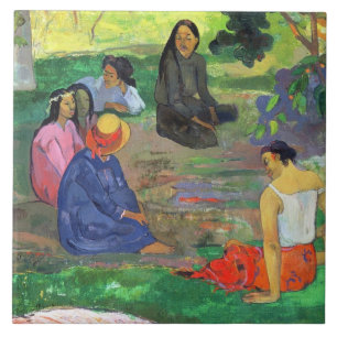 Carreau Paul Gauguin Les Parau Parau (les Gossipers)