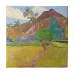 Carreau Paul Gauguin - Paysage tahitien