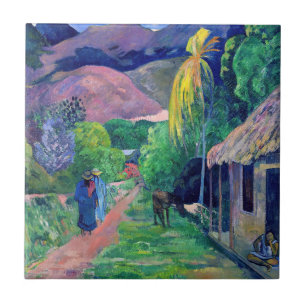 Carreau Paul Gauguin - Rue à Tahiti