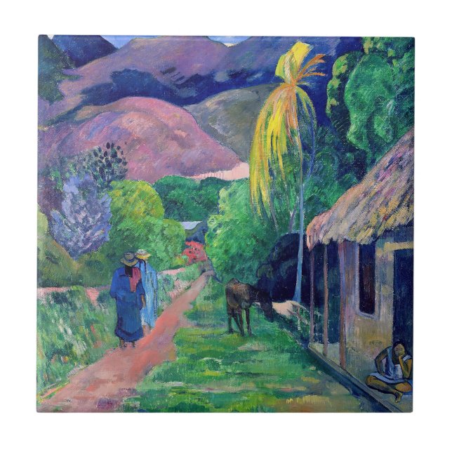 Carreau Paul Gauguin - Rue à Tahiti (Devant)