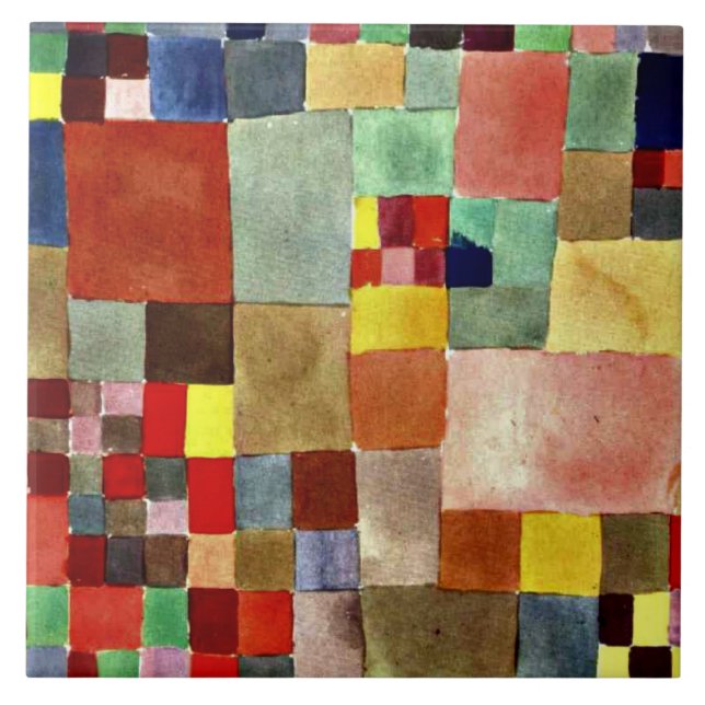 Carreau Paul Klee - Flore sur Sable (Devant)