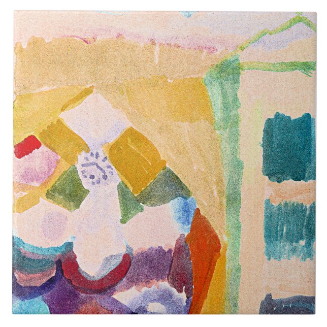 Carreau Paul Klee - Intérieur avec l'Horloge (Devant)