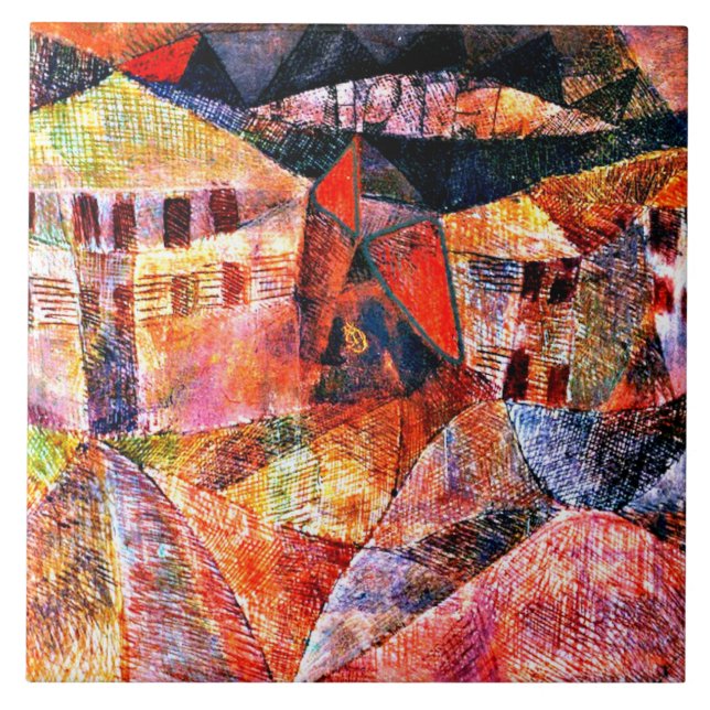 Carreau Paul Klee - The Hotel, (Devant)