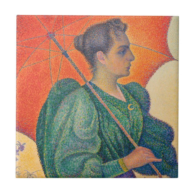 Carreau Paul Signac - Femme à l'ombrelle (Devant)