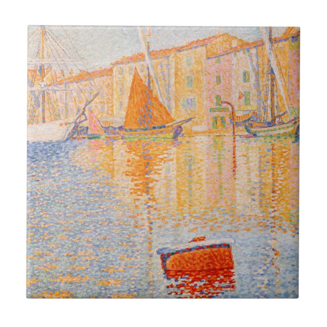 Carreau Paul Signac - La Bouée Rouge, Saint-Tropez (Devant)