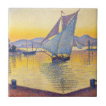 Carreau Paul Signac - Le Port au coucher du soleil, Opus 2<br><div class="desc">Le Port au coucher du soleil,  Opus 236 (Saint-Tropez) / Le Port au soleil couchant,  Opus 236 (Saint-Tropez) - Paul Signac,  Huile sur toile,  1892</div>