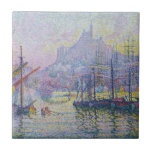 Carreau Paul Signac - Notre-Dame de la Garde, Marseille<br><div class="desc">Notre-Dame de la Garde,  Marseille / La Bonne Mere - Paul Signac,  1905-1906</div>