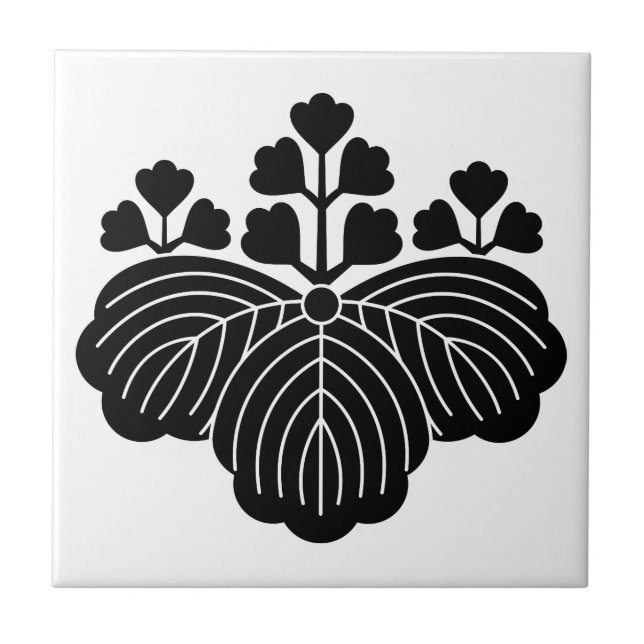 Carreau Paulownia avec 5/3 floraisons (Devant)