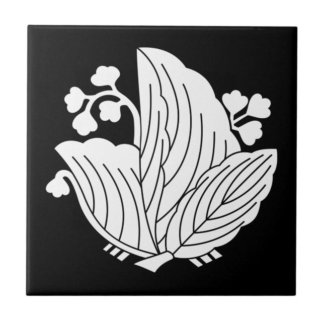 Carreau Paulownia en forme de papillon (Devant)