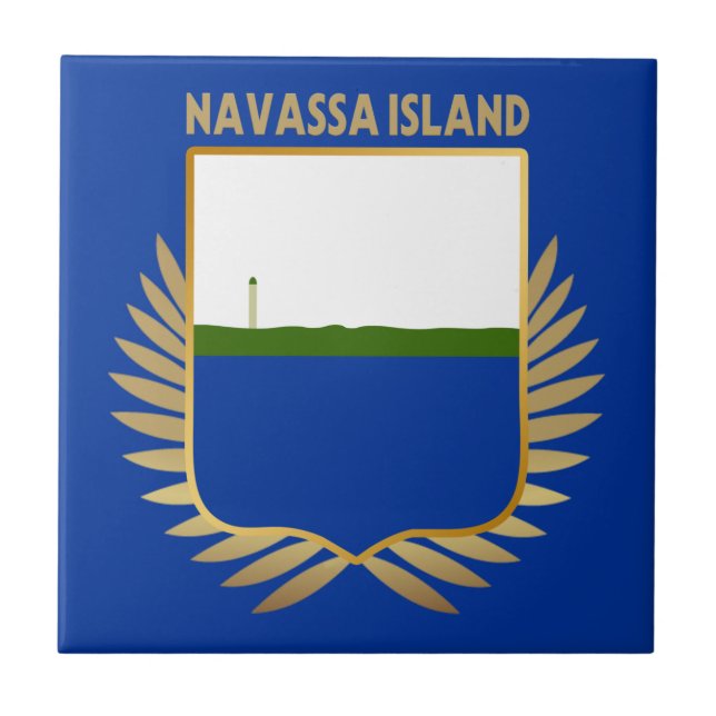 Carreau Pavillon de l'île de Navassa (Devant)