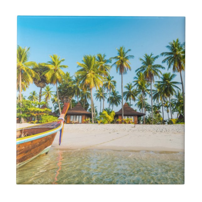 Carreau Pavillons sur la plage | Ko Mook, Thaïlande (Devant)