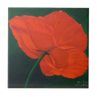 Carreau Pavot rouge
